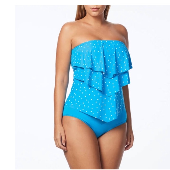 Coco Reef Other - Coco Reef Aura Ruffle Bandeau Underwire Tankini